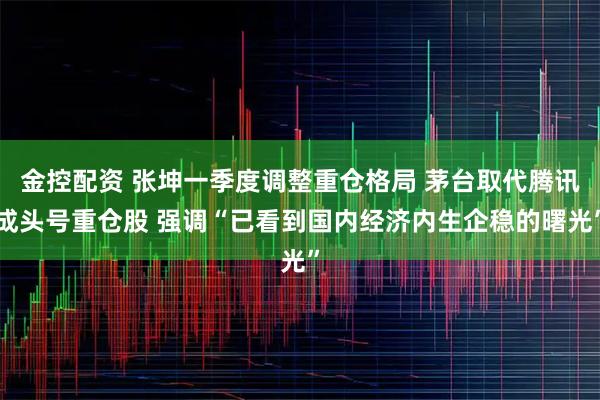 金控配资 张坤一季度调整重仓格局 茅台取代腾讯成头号重仓股 强调“已看到国内经济内生企稳的曙光”