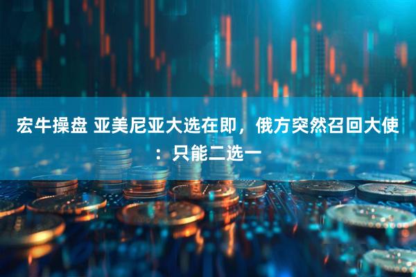 宏牛操盘 亚美尼亚大选在即，俄方突然召回大使：只能二选一