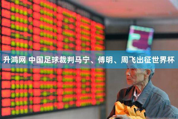 升鸿网 中国足球裁判马宁、傅明、周飞出征世界杯